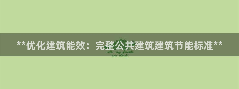 e尊国际平台：**优化建筑能效：完整公共建筑建筑节能标准**