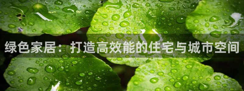 e尊国际是个黑网：绿色家居：打造高效能的住宅与城市空间