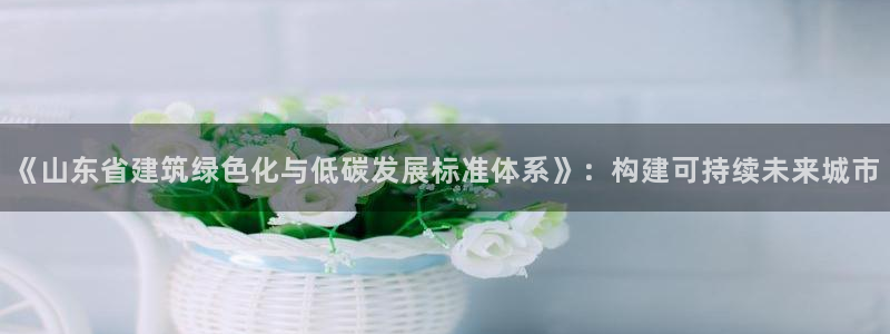 e尊国际官网app：《山东省建筑绿色化与低碳发展标准体系》：构建可持续未来城市