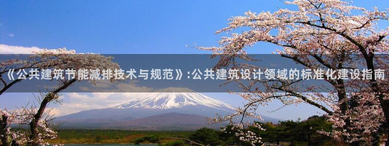 e尊国际娱乐官网下载：《公共建筑节能减排技术与规范》:公共建筑设计领域的标准化建设指南