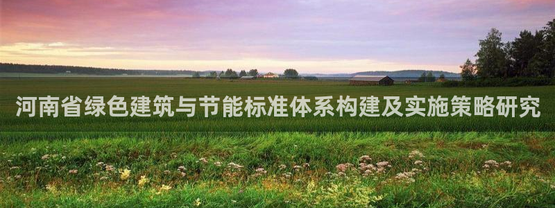 e尊国际-可可计划：河南省绿色建筑与节能标准体系构建及实施策略研究