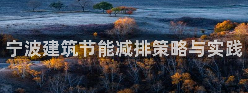 e尊国际官网：宁波建筑节能减排策略与实践