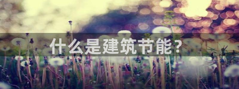 e尊国际客户端：什么是建筑节能？